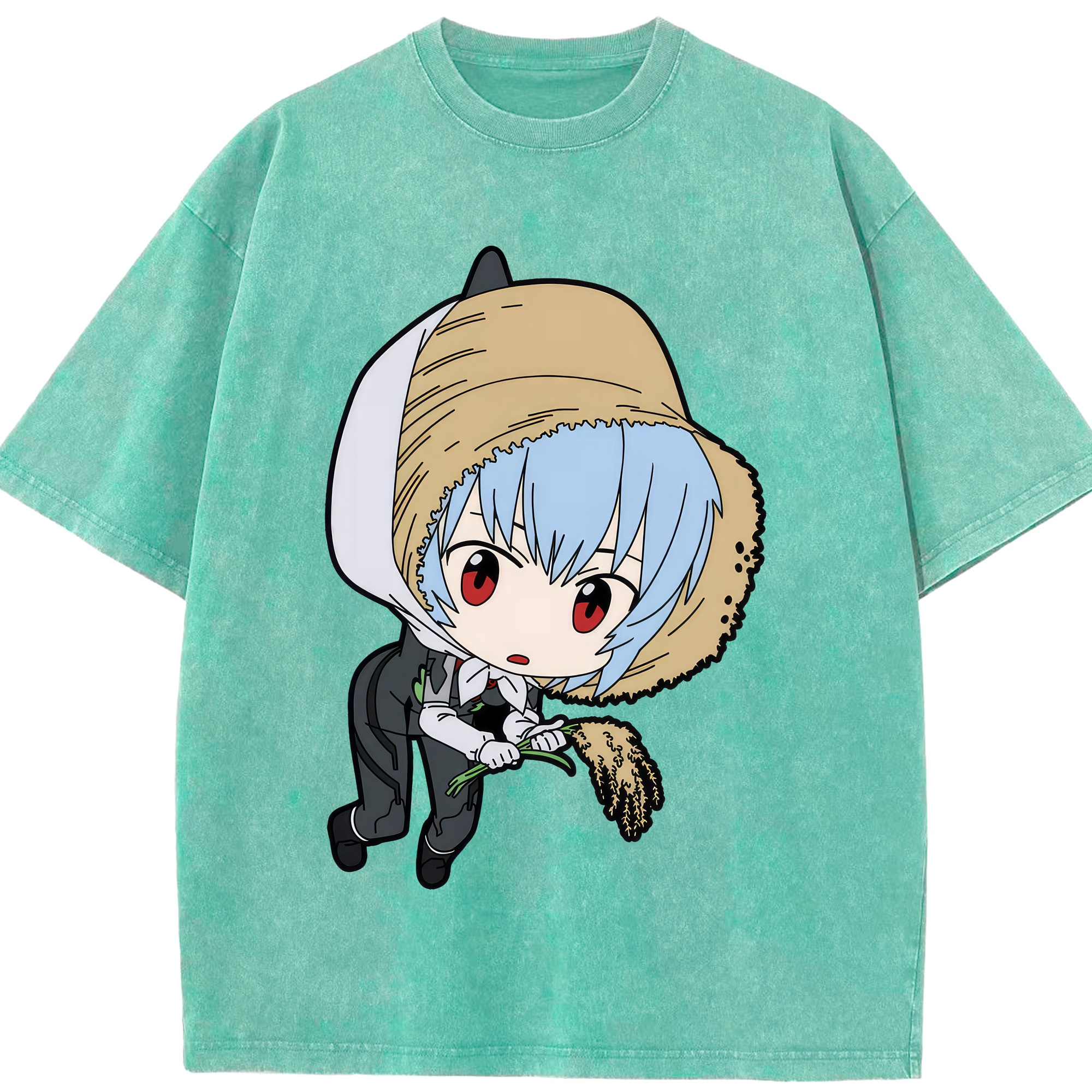 （画像用） EVA 新世紀エヴァンゲリオン 綿100% ヴィンテージ風 半袖Tシャツ（フロントプリント）